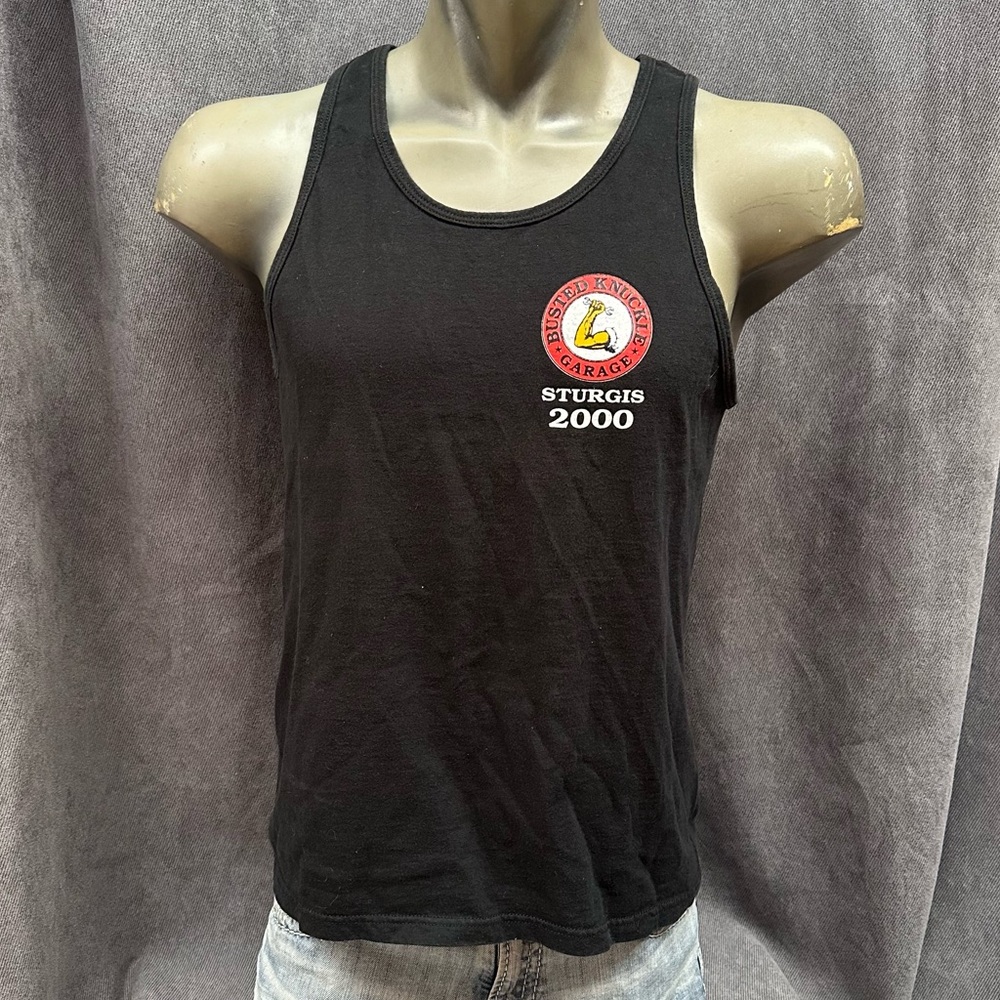 Vintage 2000 Sturgis Busted Knuckles Garage Tank Top Shirt Men’s Large